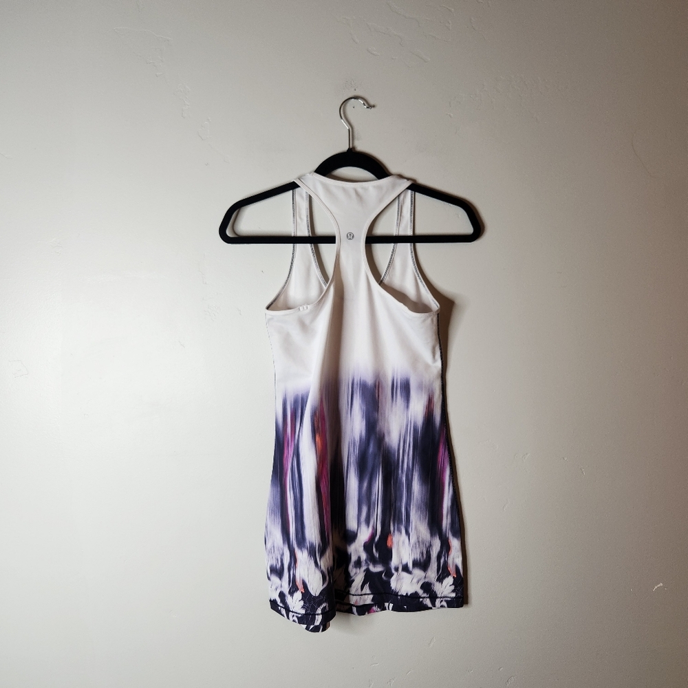 Lululemon Racerback Tie Dye Long Tank Mirage Size 6 - Picture 3 of 5